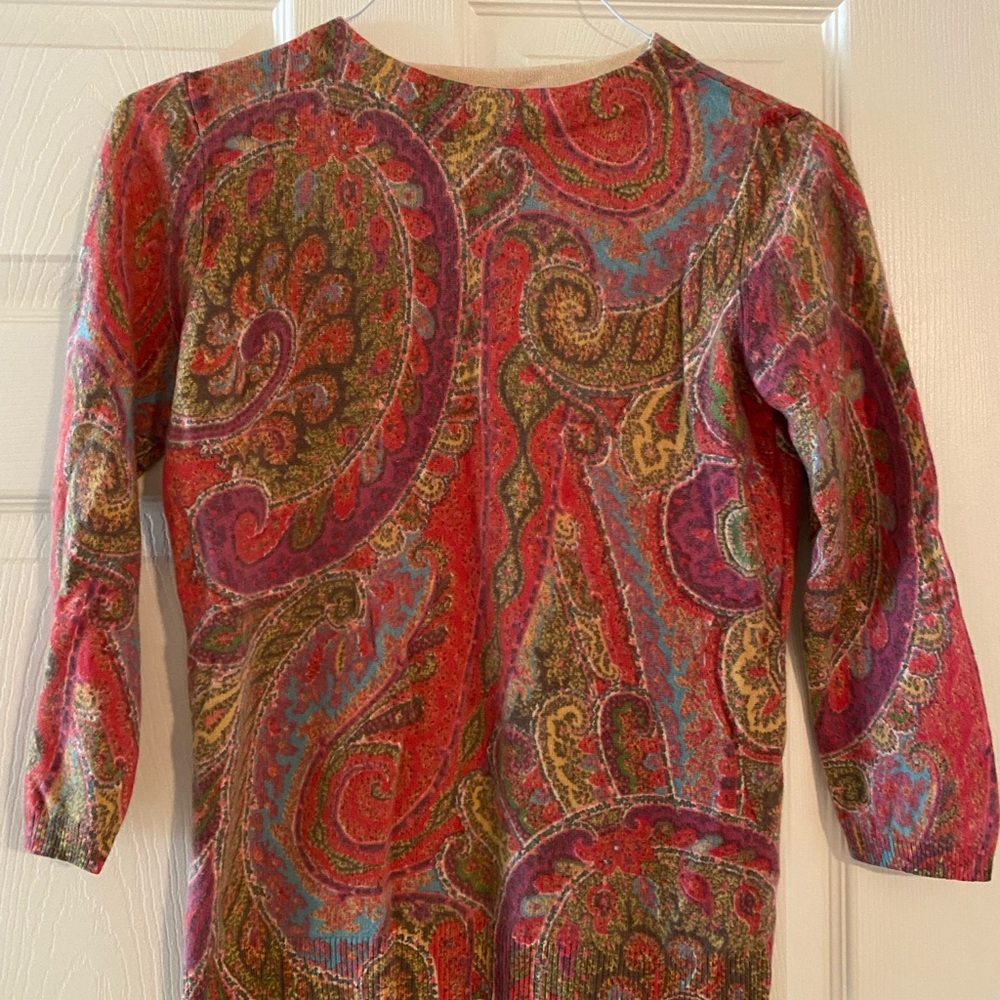 Talbots Multicolor Cashmere Sweater